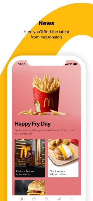 Nhận ưu đãi khi mua đồ ăn nhanh với ứng dụng McDonald's
