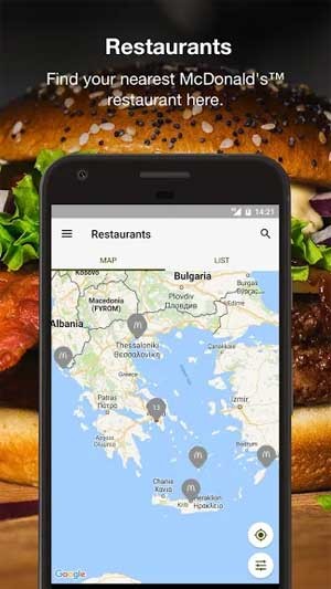 Dễ dàng tìm kiếm nhà hàng McDonald gần nơi ở của bạn