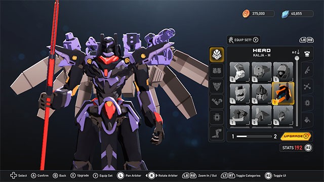 Chế tạo người máy chiến đấu Arbiter với vũ khí, giáp, phụ kiện phong phú trong Mecha Blitz