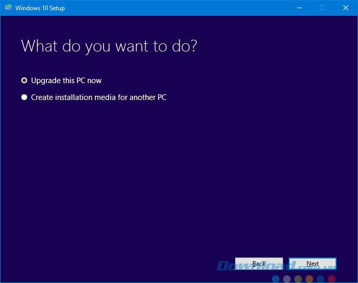 Giao diện Media Creation Tool