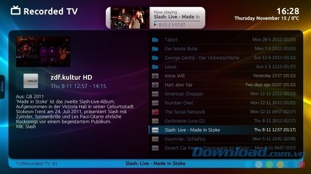 MediaPortal hỗ trợ ghi hình chương trình TV