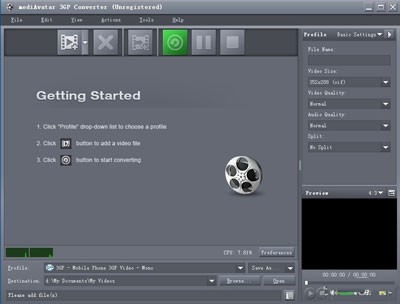 MediAvatar Free 3GP Converter