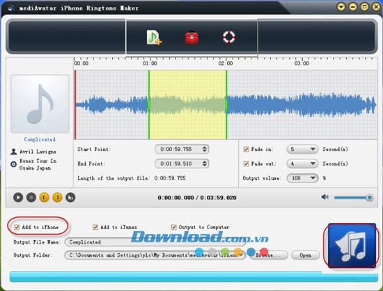 mediAvatar iPhone Ringtone Maker