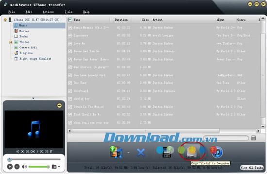 mediAvatar iPhone Transfer