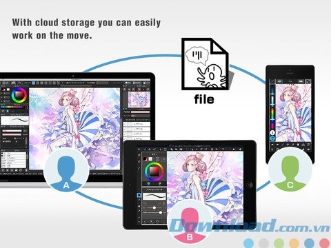 Vẽ tranh phối hợp