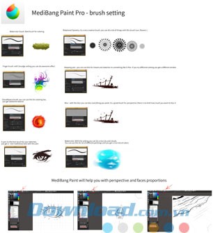 Nhiều loại bút vẽ đa dạng