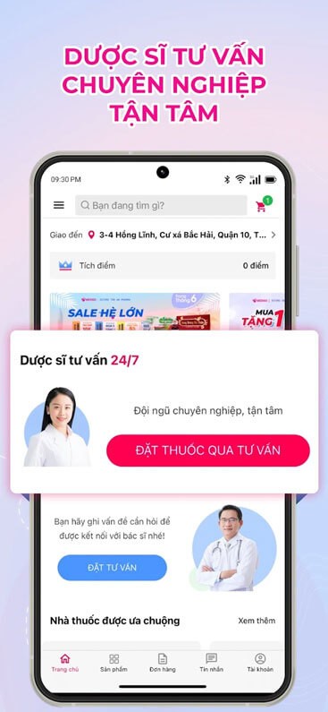 Dược sĩ tư vấn 24/7