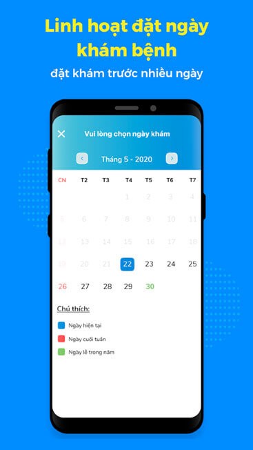 Đặt lịch khám theo ngày