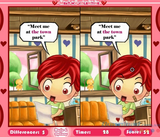 Game chủ đề tình yêu