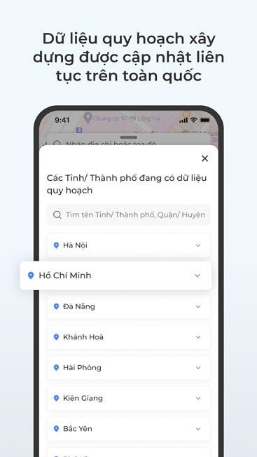Cập nhật liên tục dữ liệu quy hoạch