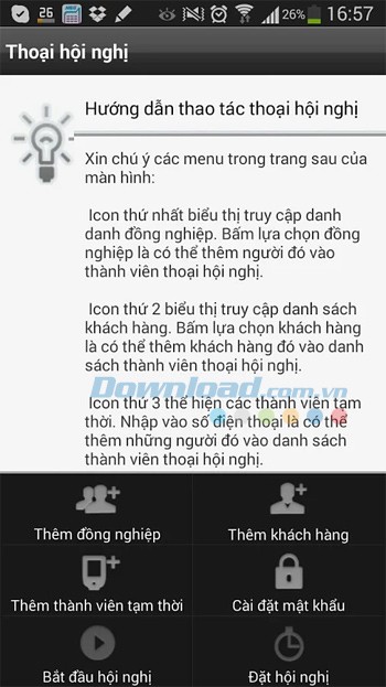 Hướng dẫn thoại hội nghị