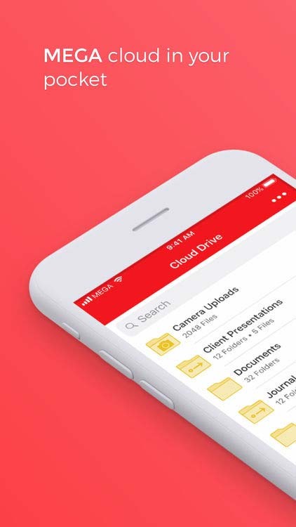 Dịch vụ lưu trữ đám mây an toàn trên iPhone và iPad - MEGA cho iOS