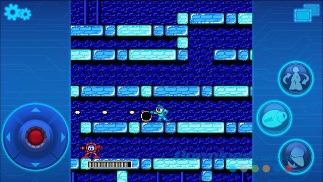 Điều khiển người máy xanh ngăn chặn kế hoạch tội ác của Tiến sĩ Wily