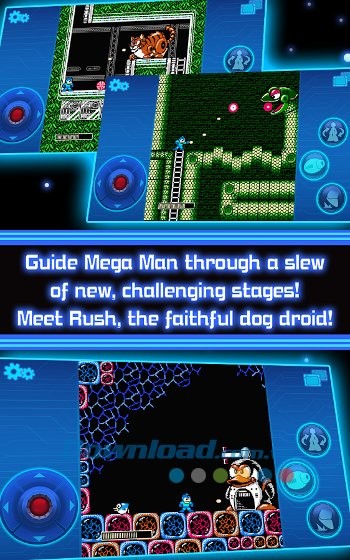 Điều khiển Mega Man chiến đấu ở nhiều hành tinh khác nhau