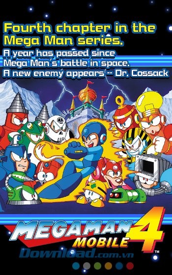 Tham gia cuộc chiến mới trong Mega Man 4 trên Android