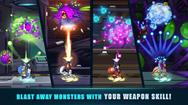 Tiêu diệt quái vật bằng các loại vũ khí uy lực