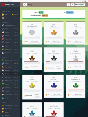 Game Melvor Idle được lấy cảm hứng xây dựng từ game RuneScape