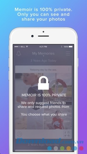 Memoir cho iOS bảo vệ sự riêng tư