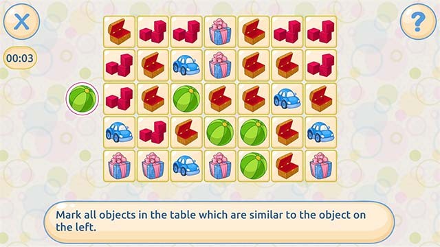 Chơi các mini-game luyện khả năng ghi nhớ, tập trung