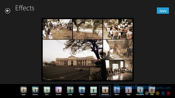 Thêm hiệu ứng cho ảnh