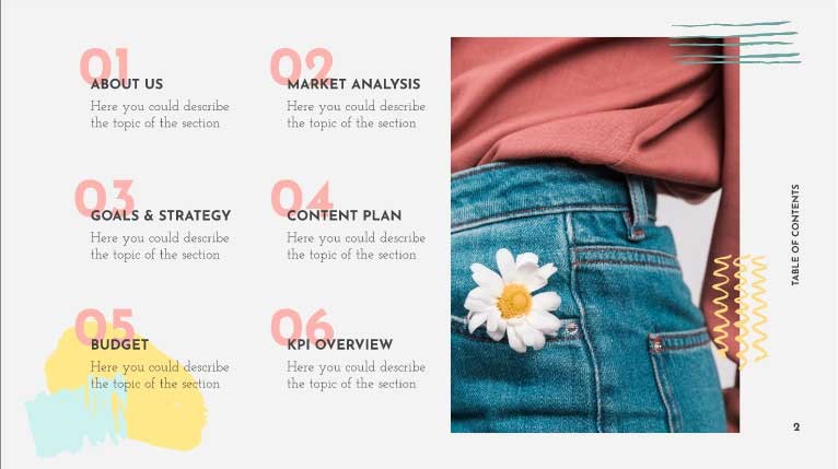 Mẫu slide có bố cục đẹp