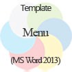 Menu Template