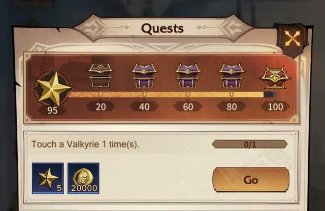 Hoàn thành các nhiệm vụ hàng ngày để nhận thưởng