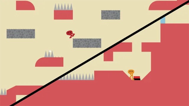 Lăn là kiểu di chuyển nhanh nhất trong game Pikuniku