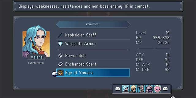 Mua Abacus để xem HP, điểm yếu và khả năng kháng cự của kẻ thù