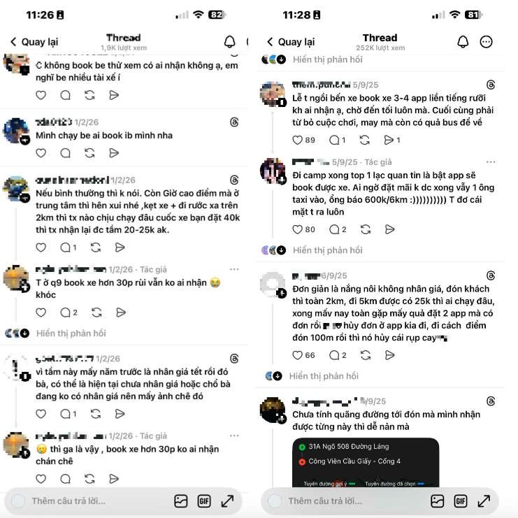 Khó đặt xe ngày Tết