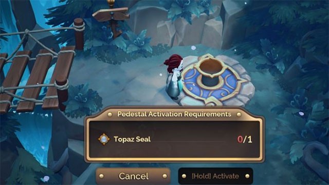 Chế tạo con dấu để mở khóa bệ, giúp dịch chuyển tức thời giữa các khu vực chính