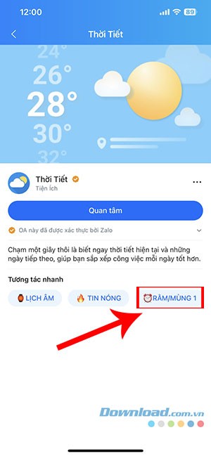 xem lich am Zalo 2 1*409128