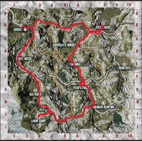 Vạch sẵn lộ trình đến 3 địa điểm chính trong Contraband Police giúp tiết kiệm thời gian và tiền bạc