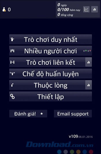 Giao diện chính của Mẹo học toán