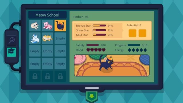 Những chú mèo được huấn luyện trong trường mèo sẽ ngày càng tốt hơn