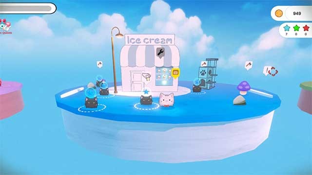 Hình ảnh game theo phong cách pixel đơn giản với âm nhạc nhẹ nhàng