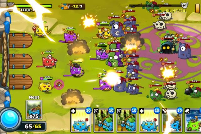 Tham gia trận đánh chiến lược hấp dẫn của loài mèo trong game Meowar