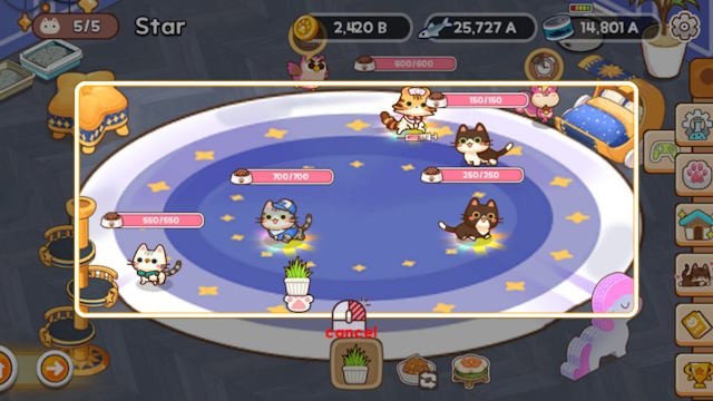 Quan sát những chú mèo tự động thu thập tài nguyên