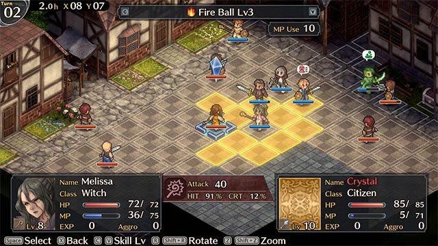 Lựa chọn kiểu tấn công hoặc phòng thủ tùy theo tình hình thực tế trên chiến trường