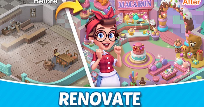 Cải tạo nhà hàng của bạn để thu hút khách hàng trong game Merge Cooking