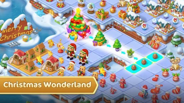 Tận hưởng sự kiện Giáng Sinh trong game Merge County