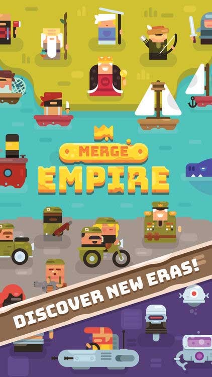 Khám phá các thời kỳ mới trong game clicker - Merge Empire