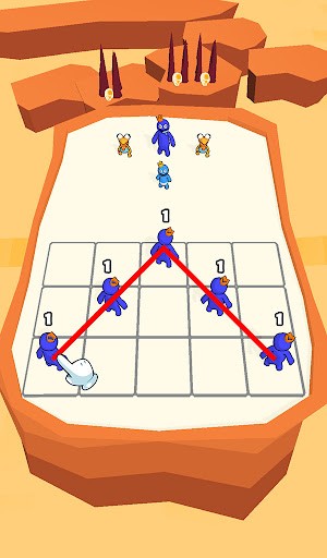 Bố trí quái vật theo chiến lược trên chiến trường của game Merge Fusion Rainbow Monsters