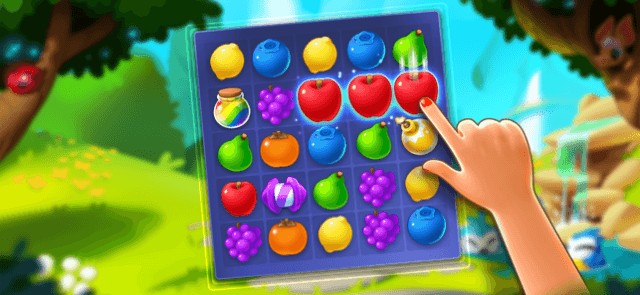 Giải các màn đố match-3 đầy màu sắc