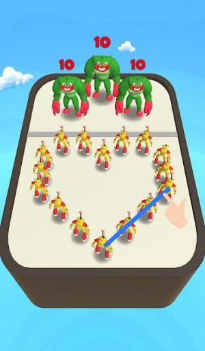 Merge Monster Frog Evolution là một game hợp nhất chiến đấu thú vị