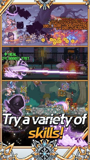 Thử một loạt các kỹ năng khác nhau