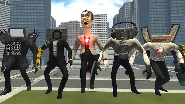 Chiến đấu với các quái vật bồn cầu kỳ dị trong game Merge Toilet Battle Master