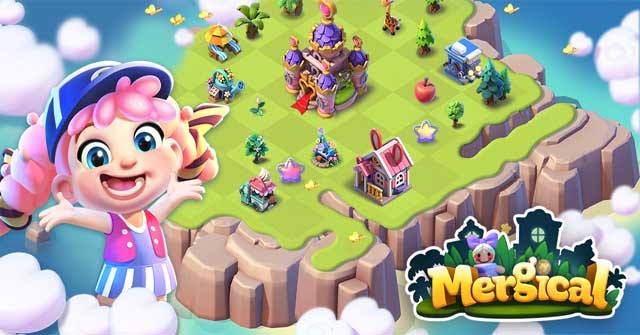 Mergical cho Android là game hợp nhất đồ vật kết hợp xây dựng cực dễ thương