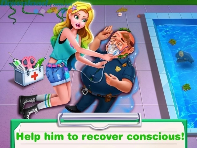 Giúp viên cảnh sát qua cơn nguy kịch