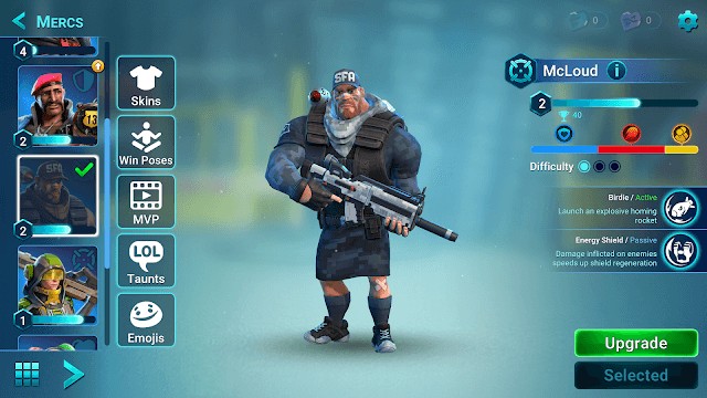 Tùy chỉnh và nâng cấp chiến binh của bạn thêm mạnh mẽ